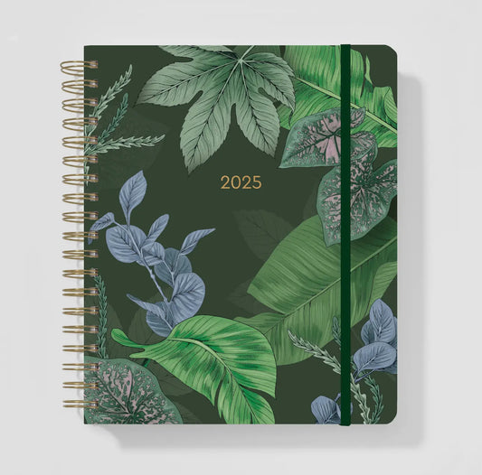 2025 Greenery Deluxe Hardcover Planner