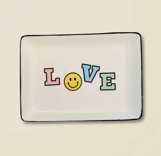 Love... Large Rectangle Ceramic Tray