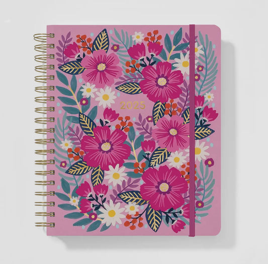 2025 Flowers Deluxe Hardcover Planner